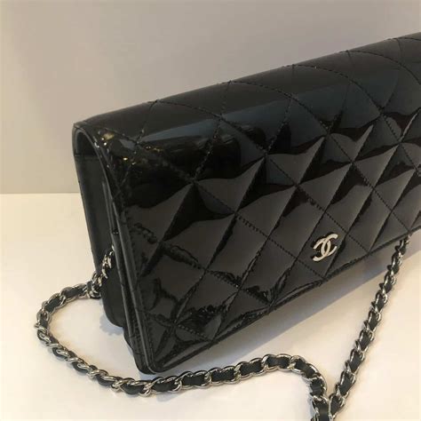 chanel woc boy patent|Chanel wallet on chain.